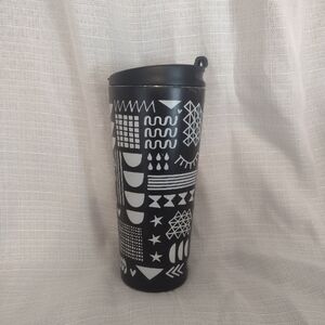 Starbucks Holiday Travel Cup 2017 2018 Coffee Tumbler Black & White Mug 16 OZ